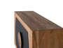 GINER Y COLOMER Aparador de madera de acacia con 2 puertas Natural y negro